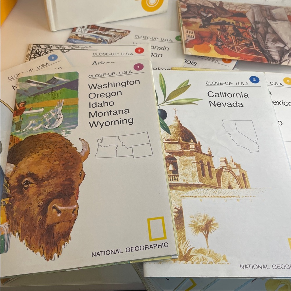 1978 VINTAGE 16 MAP SET - CLOSE-UP: U.S.A. - CROSS COUNTRY TRAVEL
